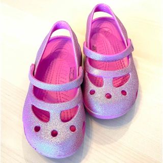 クロックス(crocs)のキッズ　クロックス　サンダル　c9(サンダル)