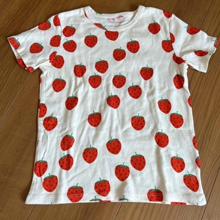 コドモビームス(こども ビームス)の美品　mini rodini 総柄半袖Tシャツ　サイズ8-9Y(Tシャツ/カットソー)