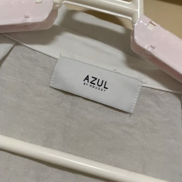 AZUL by moussy(アズールバイマウジー)のアズール シースルー 半袖 シャツ レディースのトップス(シャツ/ブラウス(半袖/袖なし))の商品写真