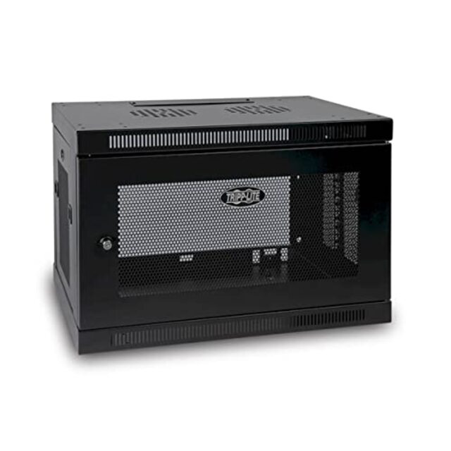 Tripp Lite SmartRack 9U Low-Profile Switch-Depth Wall-Mount Rack Enclosure Cabinet