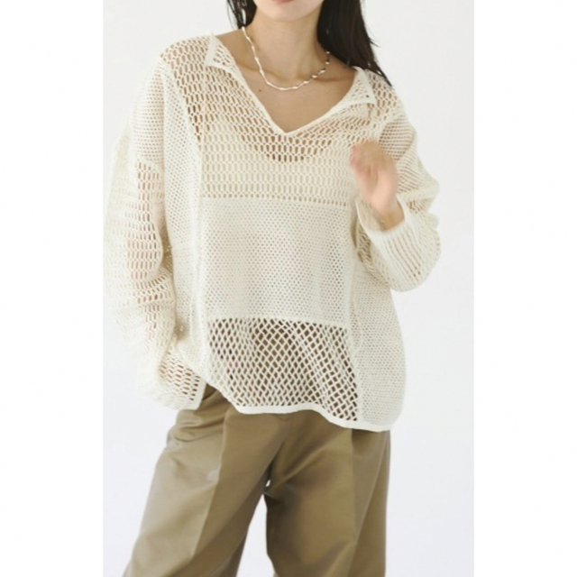 TODAYFUL(トゥデイフル)のTODAYFUL トゥデイフル Patchwork Mesh Tops レディースのトップス(カットソー(長袖/七分))の商品写真