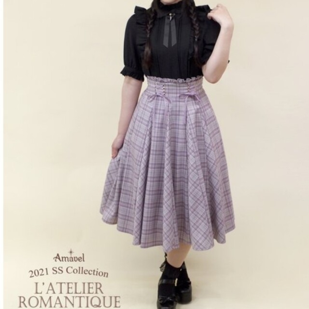 Angelic Pretty シアー5分袖ロリータブラウス ラベンダー 紫