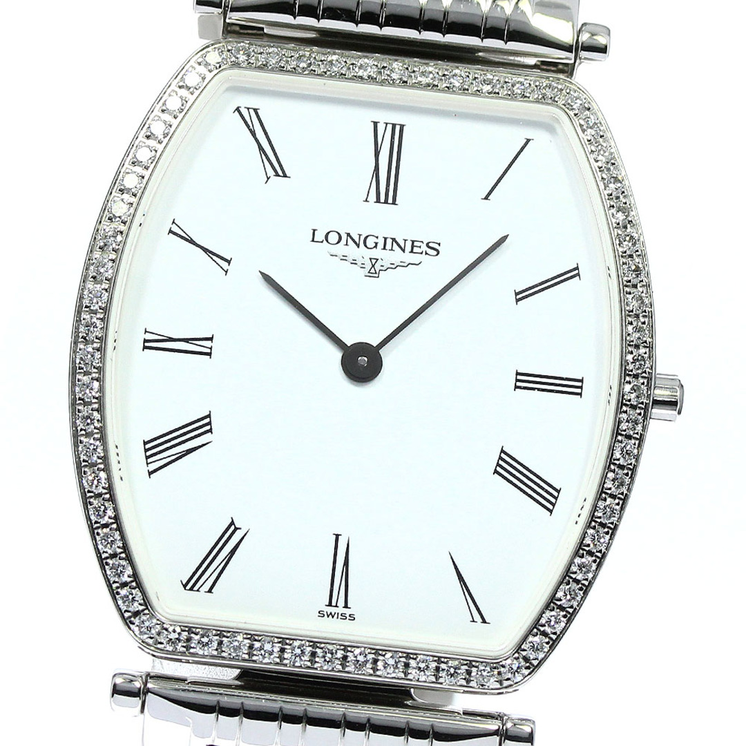 ロンジン LONGINES L4.788.0 ラ グランド クラシック ダイヤベゼル クォーツ メンズ 良品 内箱・保証書付き_750641