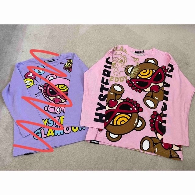 HYSTERIC MINI(ヒステリックミニ)の専用！ピンクロンT キッズ/ベビー/マタニティのキッズ服女の子用(90cm~)(Tシャツ/カットソー)の商品写真