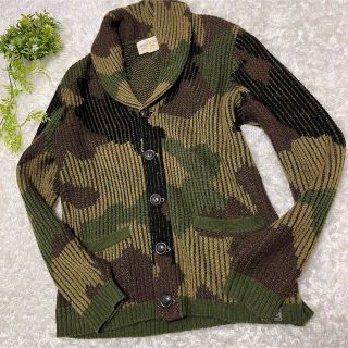 デニムアンドサプライラルフローレン(Denim & Supply Ralph Lauren)のRALPH LAUREN  ラルフローレン ショール カーディガン 迷彩(カーディガン)