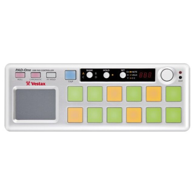 Vestax パッドコントローラー PAD-One MIDIエディット/MIDI出力/アフタータッチ/ベロシティ機能搭載 g6bh9ry