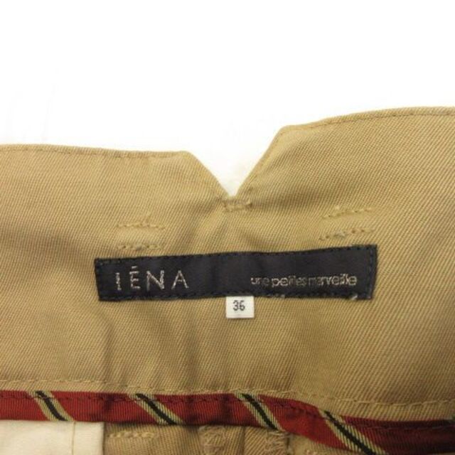 IENA(イエナ)のイエナ IENA ショートパンツ タック 茶 36 *A67 レディースのパンツ(ショートパンツ)の商品写真
