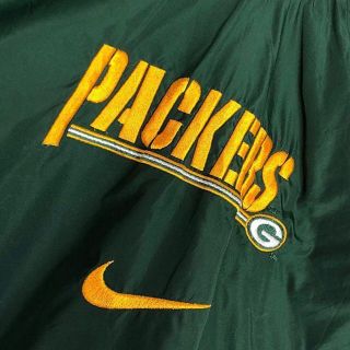 NFLグリーンベイパッカーズ☆ナイキ NIKE ナイロンジャケット プル