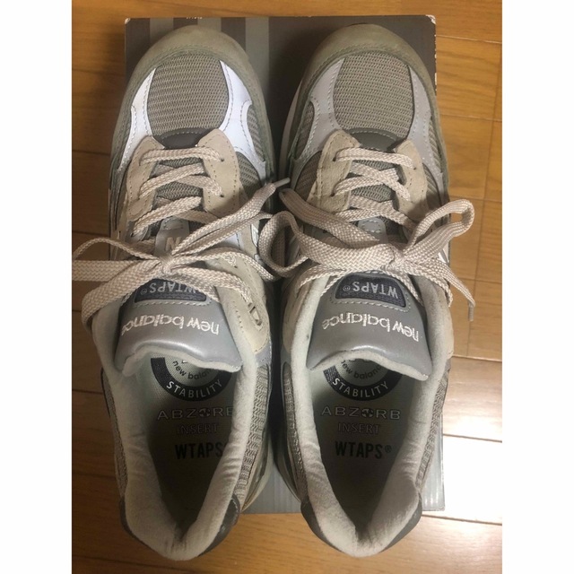 New Balance(ニューバランス)の3回使用 WTAPS x New Balance 992 Gray M992WT メンズの靴/シューズ(スニーカー)の商品写真