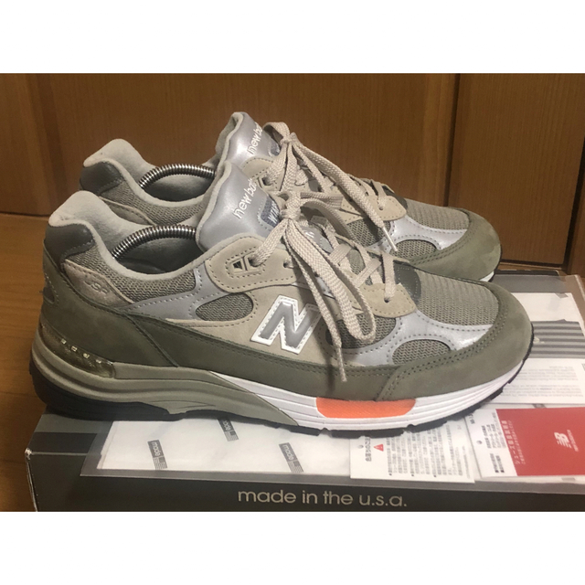 New Balance(ニューバランス)の3回使用 WTAPS x New Balance 992 Gray M992WT メンズの靴/シューズ(スニーカー)の商品写真