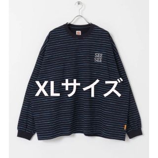 ワンエルディーケーセレクト(1LDK SELECT)のXL SEE SEE SUPER BIG FLAT LS BOADER TEE(Tシャツ/カットソー(七分/長袖))