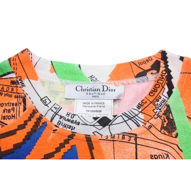 Christian Dior(クリスチャンディオール)のChristian Dior クリスチャンディオール 半袖Ｔシャツ LONDONMAP サイズ38 1H12055026 美品 中古 49210 レディースのトップス(Tシャツ(半袖/袖なし))の商品写真