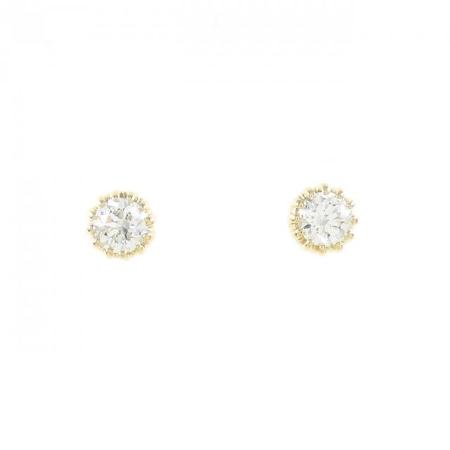 【リメイク】K18YG/ST ダイヤモンド ピアス 0.208CT 0.219CT E-F SI2 VG