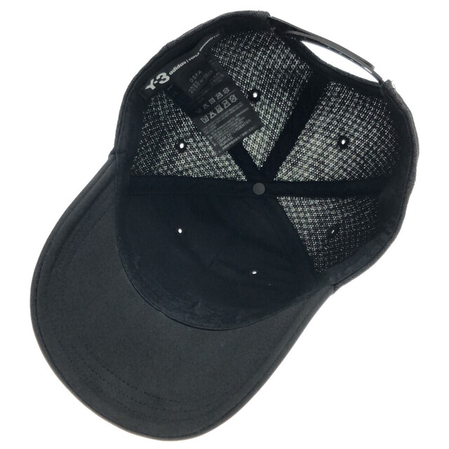 Y-3(ワイスリー)のY-3 ワイスリー TRACKER CAP DT0884 トラッカーキャップ フロントロゴメッシュキャップ ブラック メンズの帽子(キャップ)の商品写真