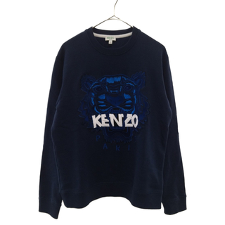 ケンゾー(KENZO)のKENZO ケンゾー TIGER SWEAT SHIRTS F855SW0014X1 タイガー刺繍 コットンスウェットシャツ トレーナー ネイビー(スウェット)