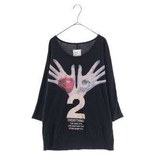 シャリーフ(SHAREEF)のSHAREEF シャリーフ ロゴ プリント 半袖 カットソー Tシャツ ブラック SH‐1471A(Tシャツ/カットソー(半袖/袖なし))