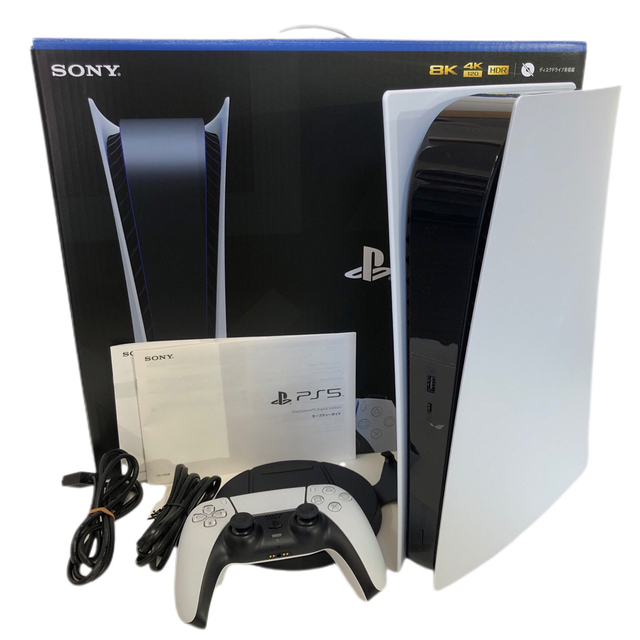 PlayStation(プレイステーション)のSONY PlayStation5 CFI-1100B デジタルエディション エンタメ/ホビーのゲームソフト/ゲーム機本体(家庭用ゲーム機本体)の商品写真