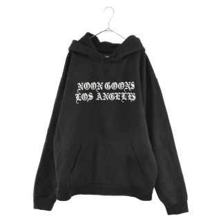 NOON GOONS ヌーングーンズ Los Angeles Hoodie ロサンゼルスプリントプルオーバーパーカー ブラック