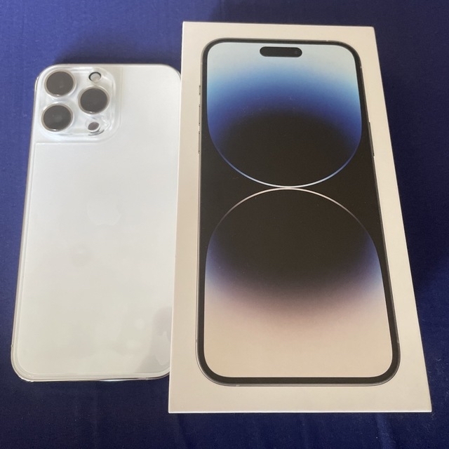 美品】iPhone 14 Pro Max 128GB シルバー 銀 - スマートフォン本体