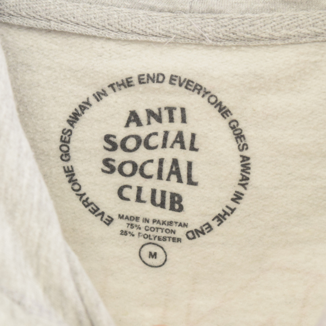 ANTI SOCIAL SOCIAL CLUB(アンチソーシャルソーシャルクラブ)のANTI SOCIAL SOCIAL CLUB アンチソーシャルソーシャルクラブ × PLAYBOY HOODIE プレイボーイ プリントプルオーバーパーカー グレー メンズのトップス(パーカー)の商品写真