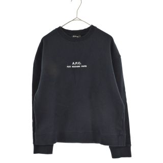 アーペーセー(A.P.C)のA.P.C アーペーセー フロントロゴ スウェット コットントレーナー 25192-1-90402 ブラック(スウェット)