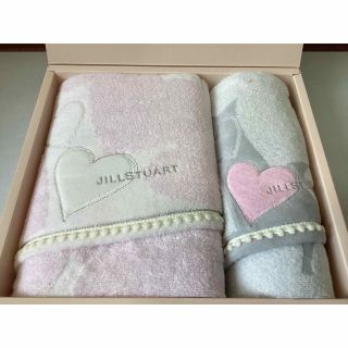 ジルスチュアート(JILLSTUART)のJILLSTUART ダブルハート　バスタオル&フェイスタオル(タオル/バス用品)