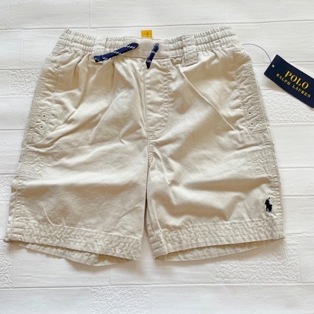 Ralph Lauren(ラルフローレン)の2点　7t130cm サンドベージュ　3t100cm黒 キッズ/ベビー/マタニティのキッズ服男の子用(90cm~)(パンツ/スパッツ)の商品写真