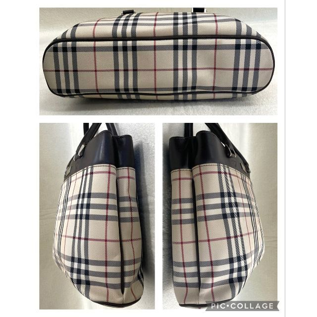 BURBERRY(バーバリー)の【美品】 バーバリー トートバッグ ノバチェック ロゴプレート キャンバス レディースのバッグ(トートバッグ)の商品写真