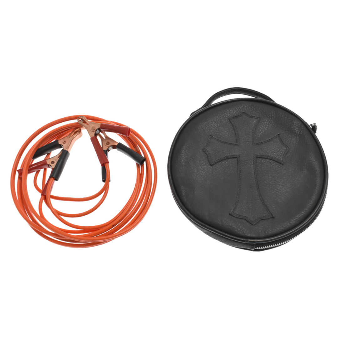 CHROME HEARTS クロムハーツ Booster Cable Leather Handbag ラウンド型ブースターケーブル 収納 レザーハンドバッグ ブラック