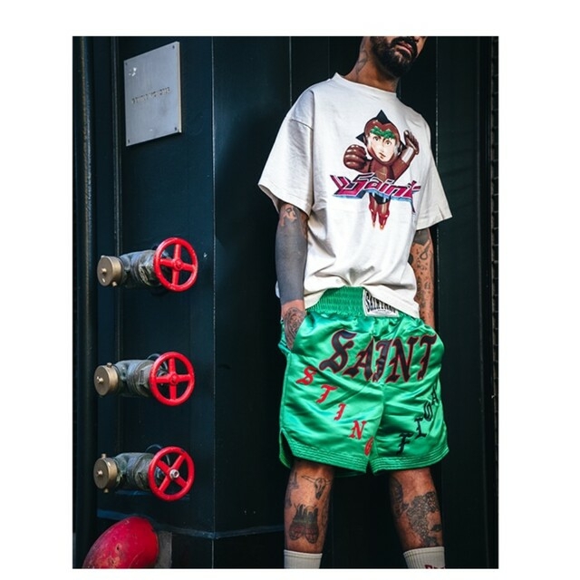 SAINT Mxxxxxx SHORTS/BOXING / GRN