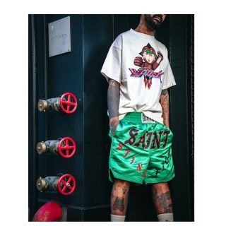 レディメイド(READYMADE)のSAINT Mxxxxxx SHORTS/BOXING / GRN(ショートパンツ)