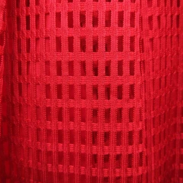 anyFAM(エニィファム)のエニィファム フレアスカート ロング 総レース タック 2 赤 レッド レディースのスカート(ロングスカート)の商品写真