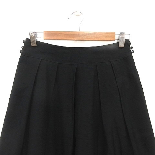 Style com(スタイルコム)のスタイルコム style com フレアスカート ひざ丈 黒 ブラック /MS レディースのスカート(ひざ丈スカート)の商品写真