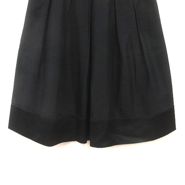 Style com(スタイルコム)のスタイルコム style com フレアスカート ひざ丈 黒 ブラック /MS レディースのスカート(ひざ丈スカート)の商品写真