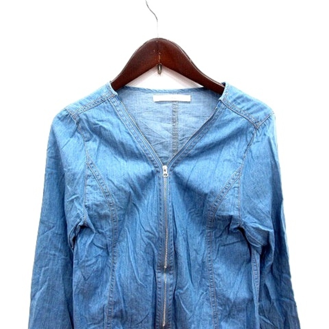 other(アザー)のRoomy's ジャケット ノーカラー ジップアップ F 青 ブルー /RT レディースのジャケット/アウター(その他)の商品写真