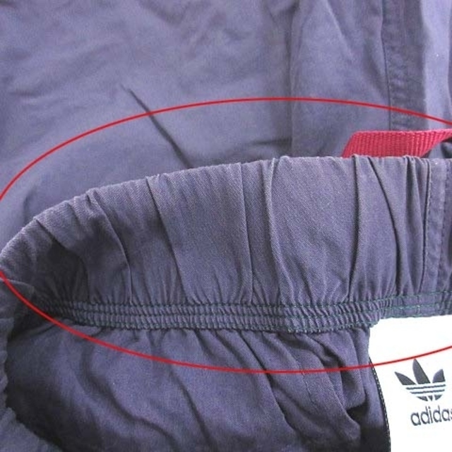 adidas(アディダス)のアディダス クライミングパンツ ハーフ ショート 切替 ロゴ S 紫 紺 メンズのパンツ(ショートパンツ)の商品写真