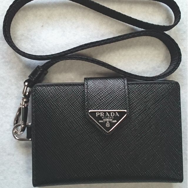 PRADA - ○新品/正規品○ PRADA サフィアーノレザーxレザー カード