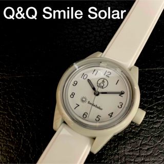 シチズン(CITIZEN)の【新品未使用】Q＆Q Smile Solar ホワイト 腕時計 シチズン(腕時計)