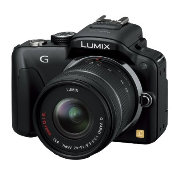 パナソニック ミラーレス一眼カメラ LUMIX G3 レンズキット エスプリブラック DMC-G3K-K g6bh9ry