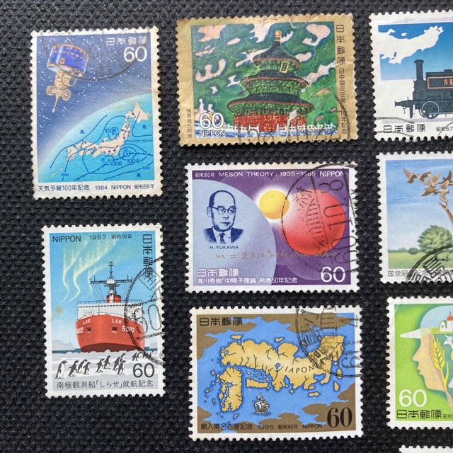1980年代　日本切手84枚　記念切手15枚　他69枚 エンタメ/ホビーのコレクション(使用済み切手/官製はがき)の商品写真