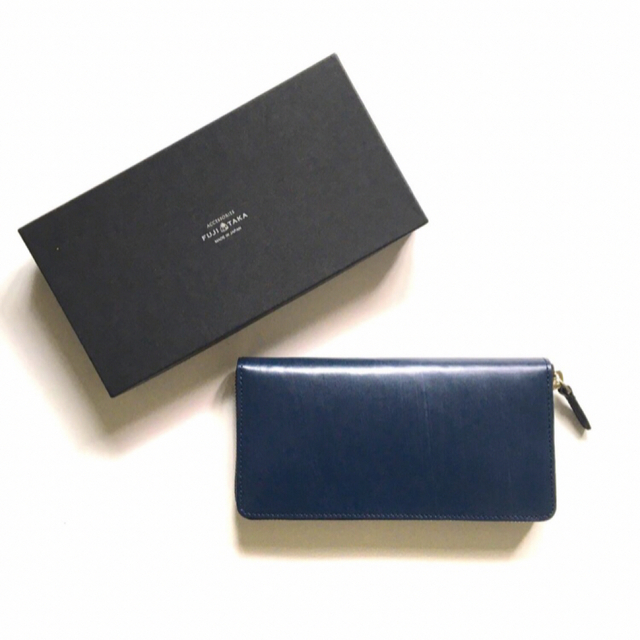 80/20クロス 新品 FUJITAKA フジタカ 長財布 小銭入れあり ネイビー 紺