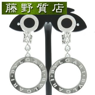 ブルガリ(BVLGARI)の（新品仕上げ済）ブルガリ BVLGARI ブルガリブルガリ オニキス ピアス K18 WG × オニキス イヤリング 8739(ピアス)