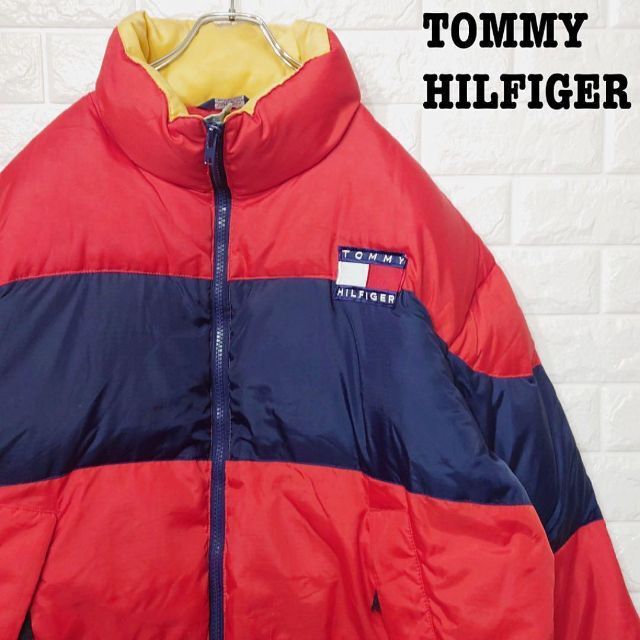 TOMMY HILFIGER - 90sフラッグロゴ☆トミーヒルフィガー ダウン