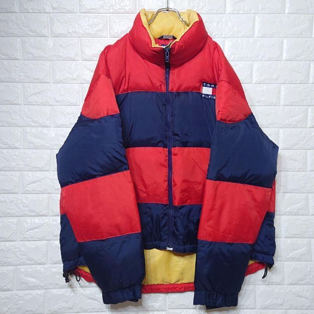 TOMMY HILFIGER - 90sフラッグロゴ☆トミーヒルフィガー ダウン