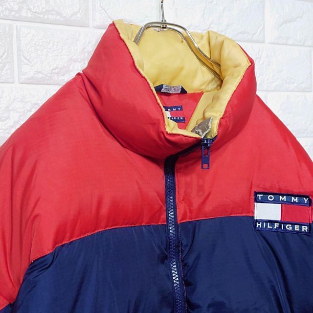 TOMMY HILFIGER - 90sフラッグロゴ☆トミーヒルフィガー ダウン