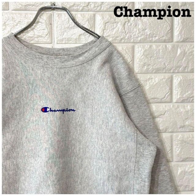 激レアUSA製★チャンピオンChampion リバースウィーブ トレーナー 刺繍