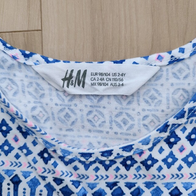 H&M(エイチアンドエム)のＨ&Ｍ　ワンピース　100 キッズ/ベビー/マタニティのキッズ服女の子用(90cm~)(ワンピース)の商品写真