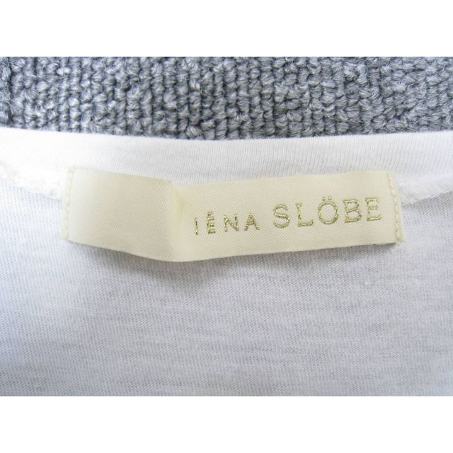 SLOBE IENA(スローブイエナ)のスローブ イエナ◆リボンプリント Tシャツ レディース ホワイト 日本製 レディースのトップス(Tシャツ(半袖/袖なし))の商品写真
