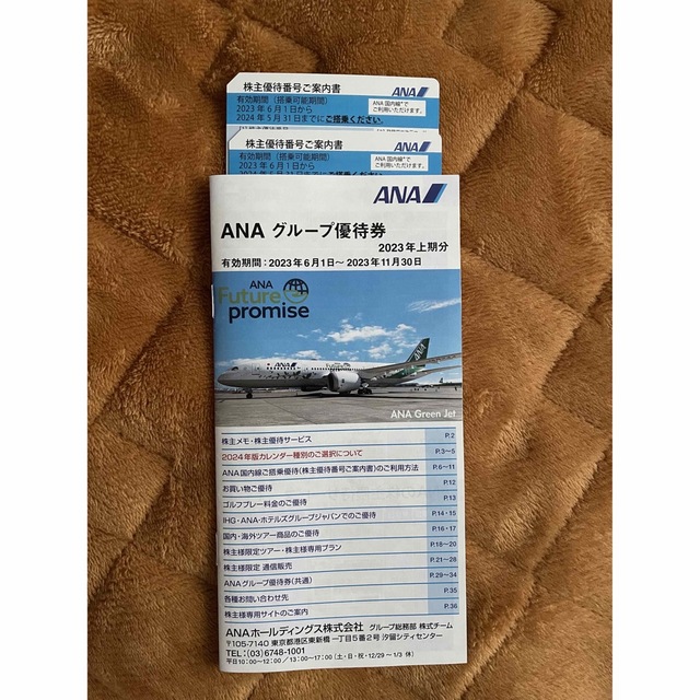 ANA 株主優待券2枚 チケットの優待券/割引券(その他)の商品写真