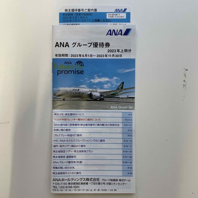 ANA(全日本空輸)(エーエヌエー(ゼンニッポンクウユ))のANA株主優待 チケットの優待券/割引券(その他)の商品写真